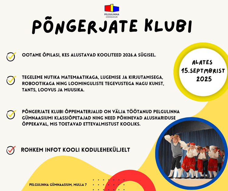 Põngerjate klubi poster